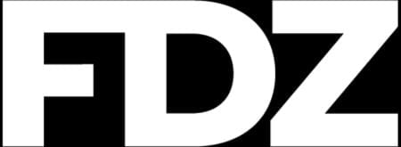FDZ logo in bold black letters on white background